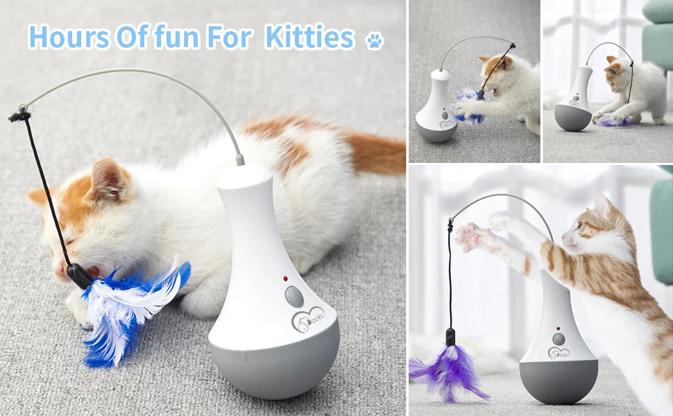 Interactive Funny Feather Kitten Teaser Toy