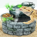 2 in 1 Reptile Water Fountain with Food Dish 550ML