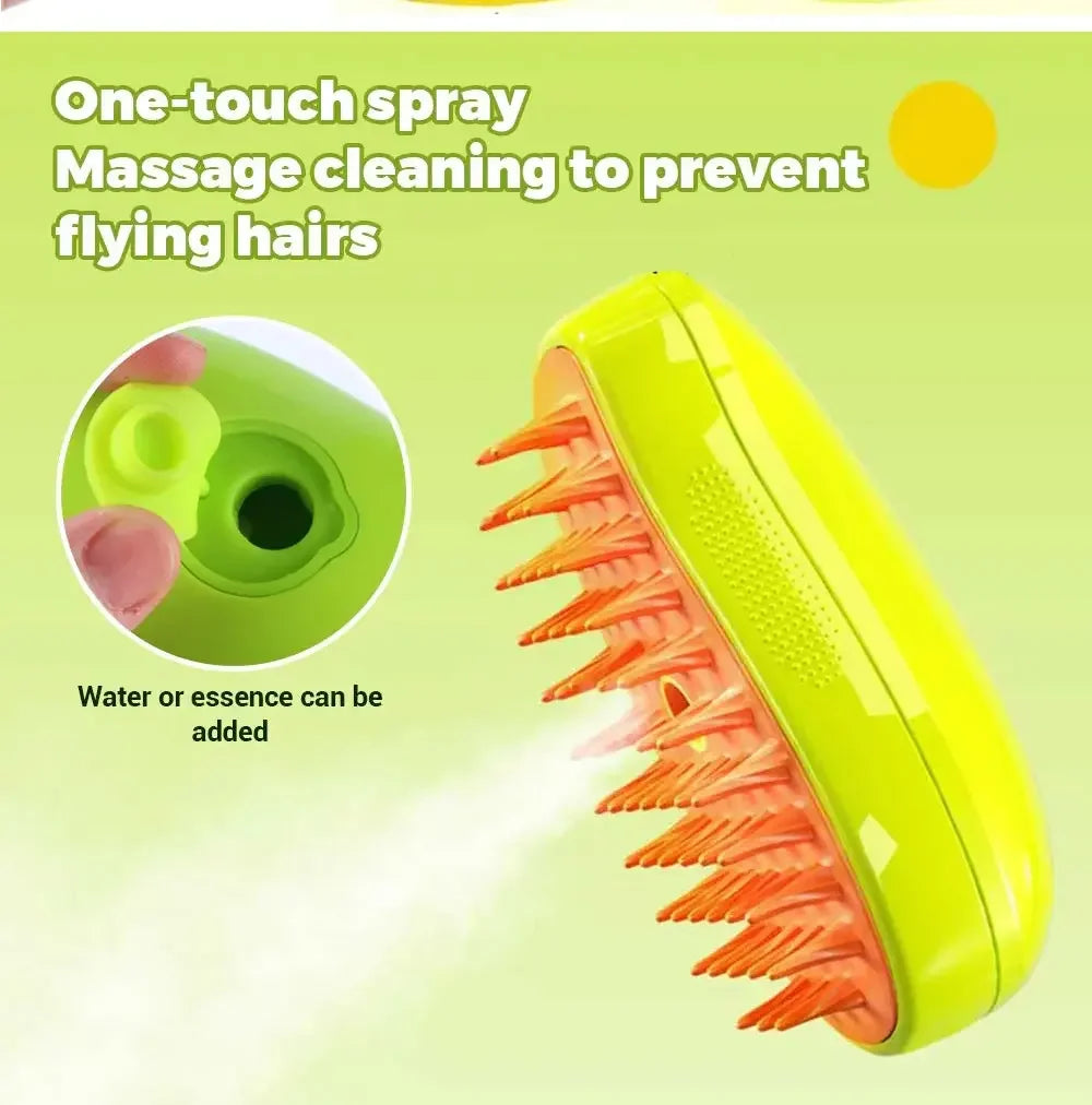 Cat Dog Steam Brush Electric Sprayer for Massage Grooming