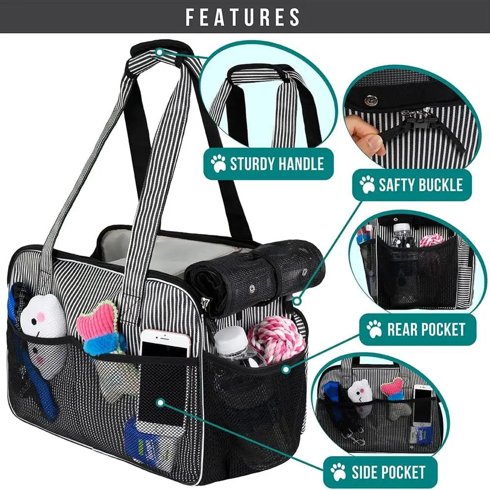 Small Pet Purse Carrie Bag with Pockets