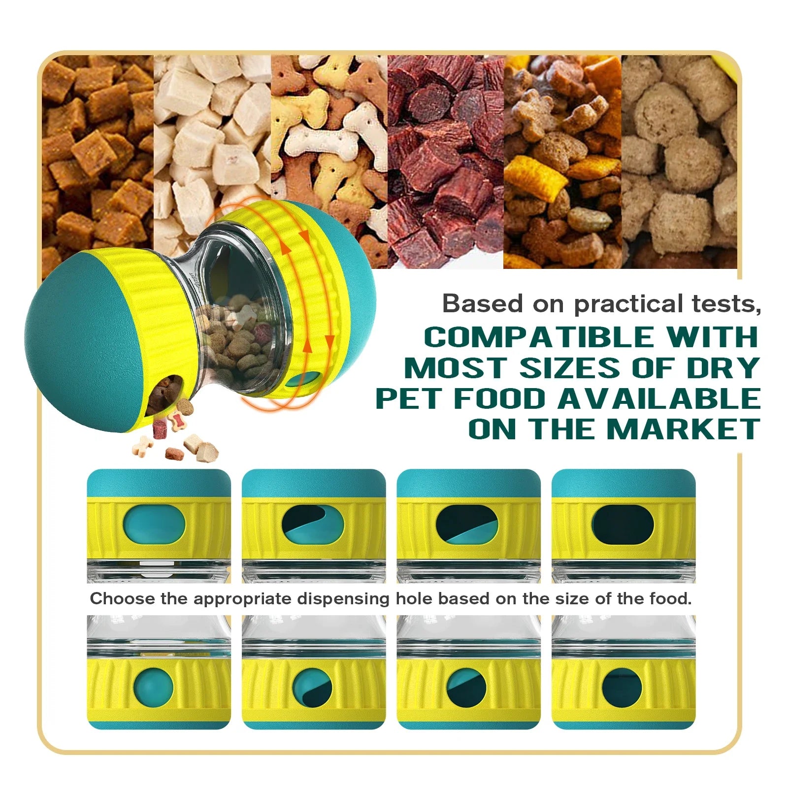 Pet Dog Cat Interactive Slow Feeder Ball