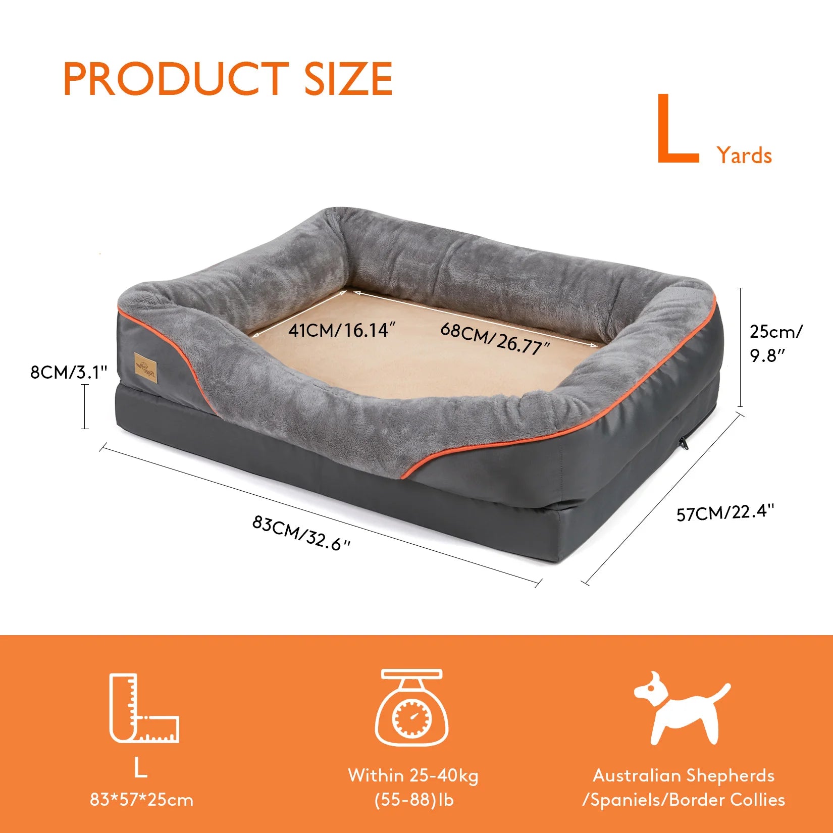 Large Pet Dog Bed Soft Anti Allergy