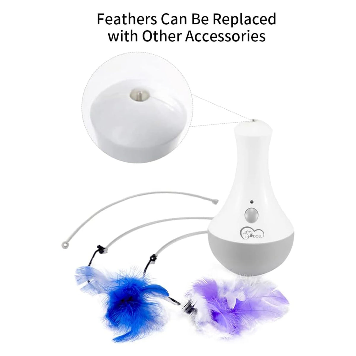 Interactive Funny Feather Kitten Teaser Toy